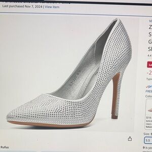 Elegant Silver High Heel Pumps